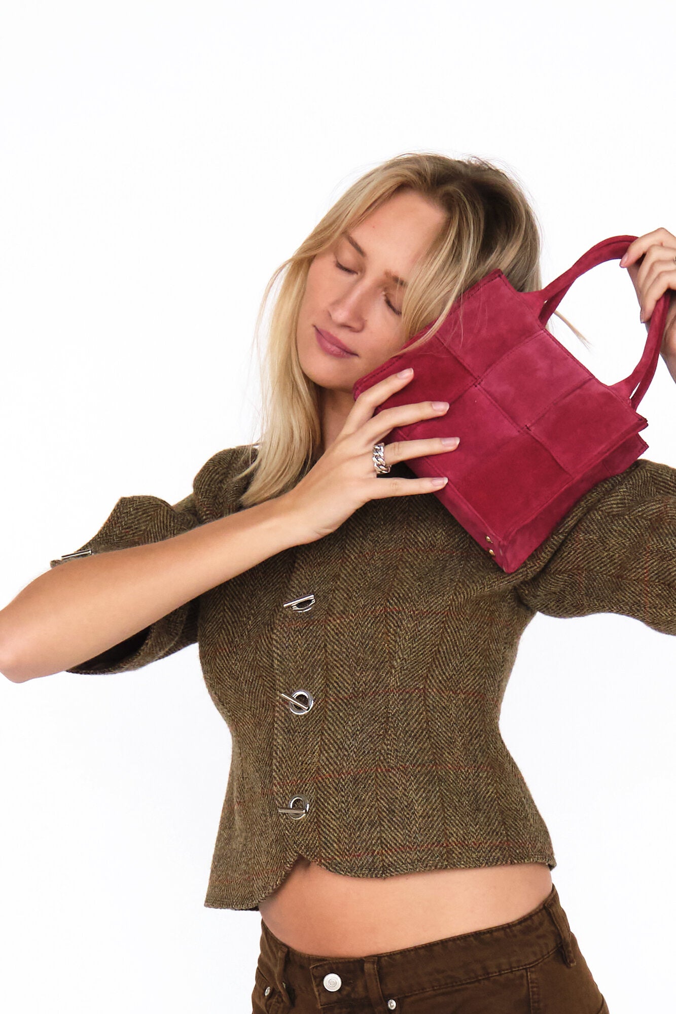 Cervino Vista håndtaske, mini - Pink Sangria